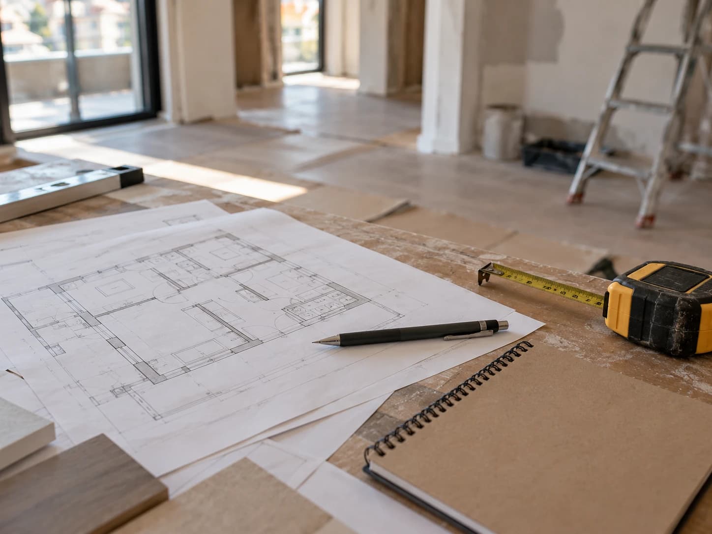 Documentação e instrumentos de medição para organizar trabalhos de remodelação